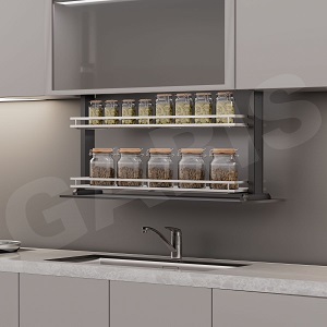 Kệ gia vị nâng hạ điện GARIS GLX57 GLX58 GLX59 Inox 304